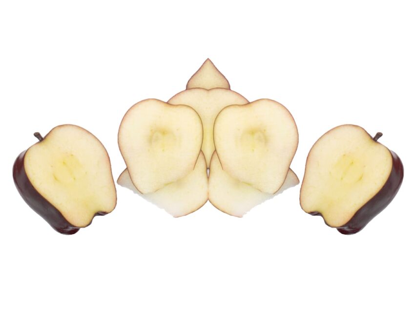 Photo apple shape